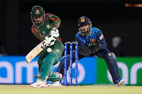 Litton Das bats against Sri Lanka